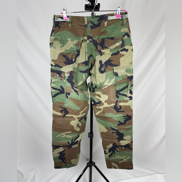 U.S. Military Woodland Camo BDU Pants Small/Long Tactical Cargo - Picture 2 of 5